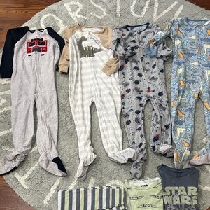 Kids Headquarters bundle footie pajamas and a Star Wars Set